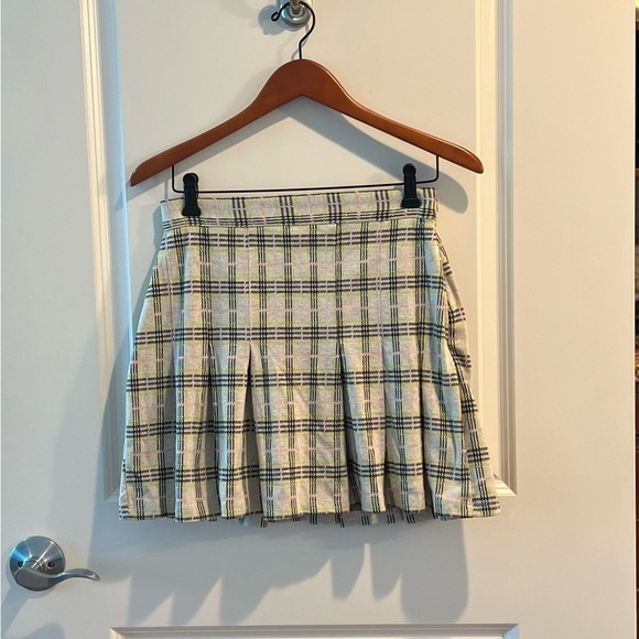 Free People Honey Pleated Skirt In Retro Sunshine Combo - Picture 4 of 16